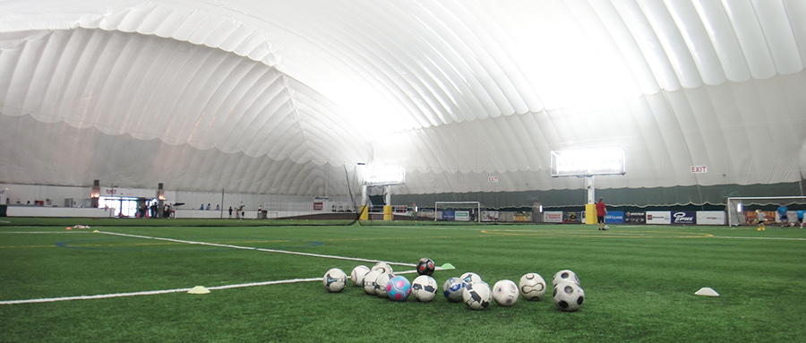 The Beauty of Broadwell Airdome Soccer Ball Field