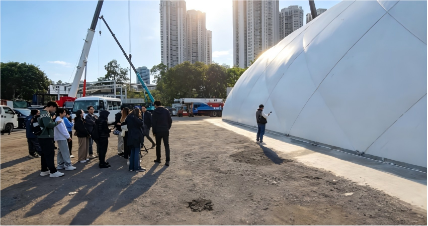 Broadwell Pit Air Dome Project Site